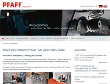 Tablet Screenshot of pfaff-industrial.de